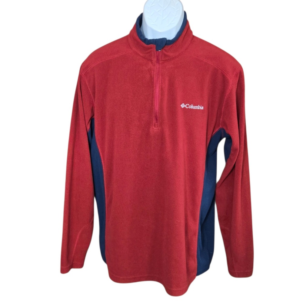 Columbia Mens Klamath Range II Fleece Half Zip Pullover Size Medium Cozy Hiking‎